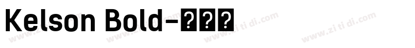 Kelson Bold字体转换